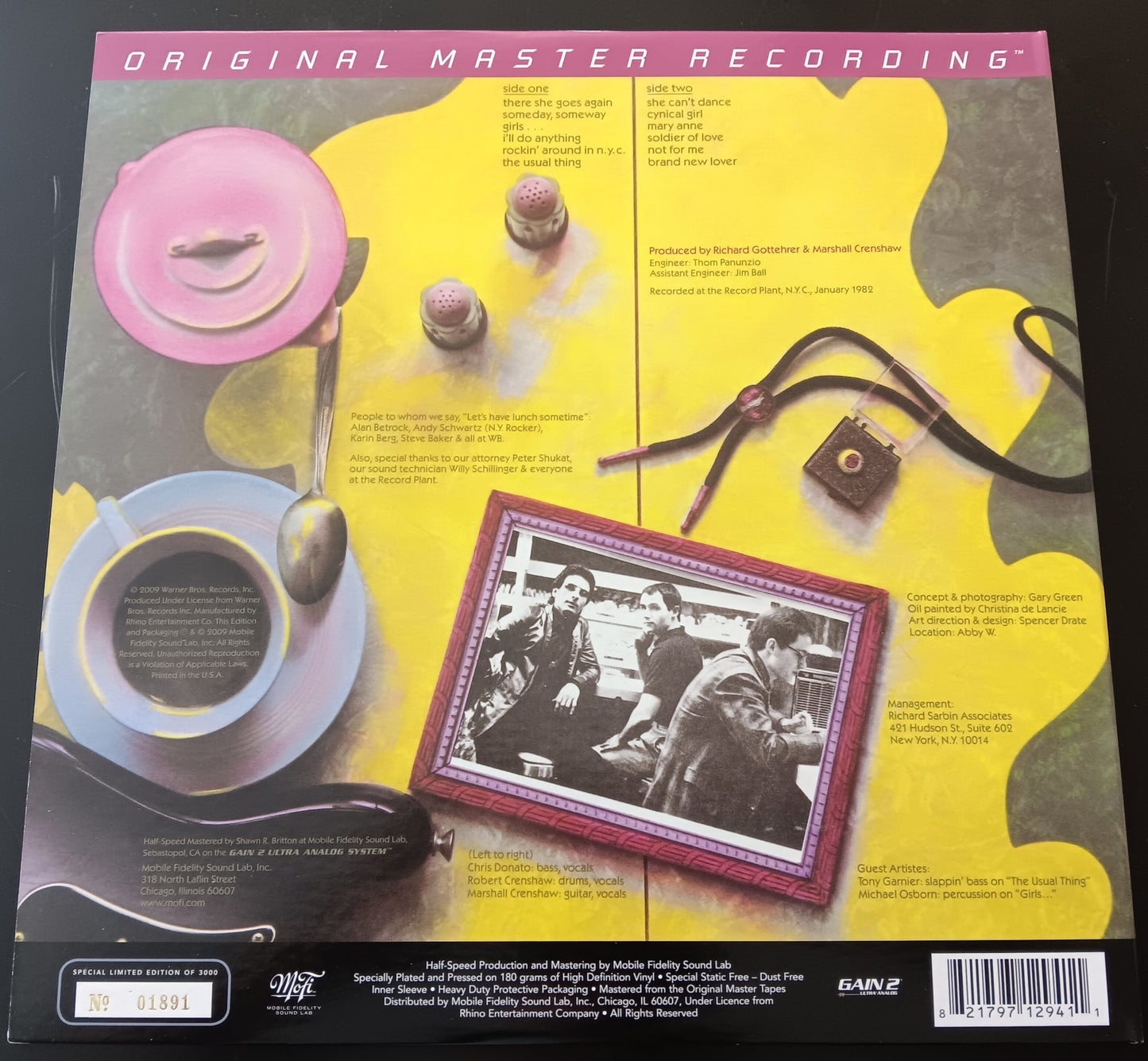 [Used LP] Crenshaw, Marshall / Marshall Crenshaw [MFSL]