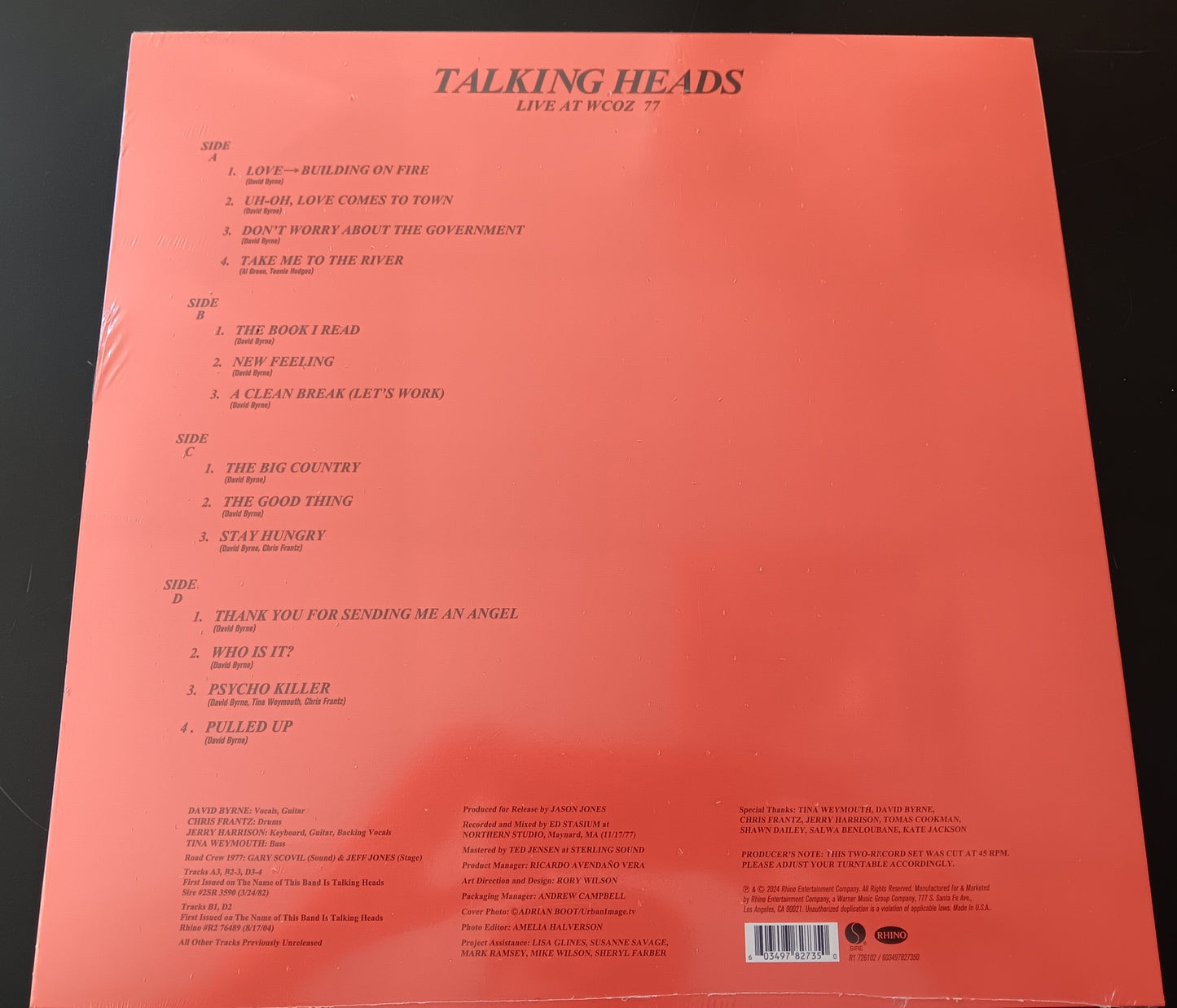 [Used LP] Talking Heads / Live At WCOZ 77 [RSD]