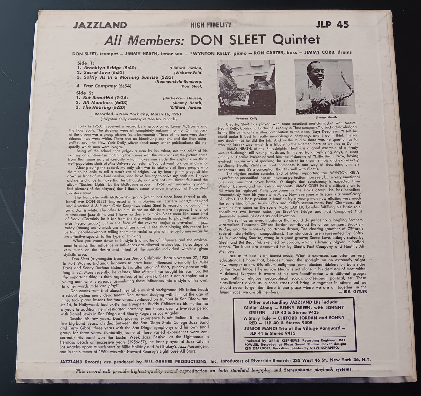 [Used LP] Sleet, Don / All Members