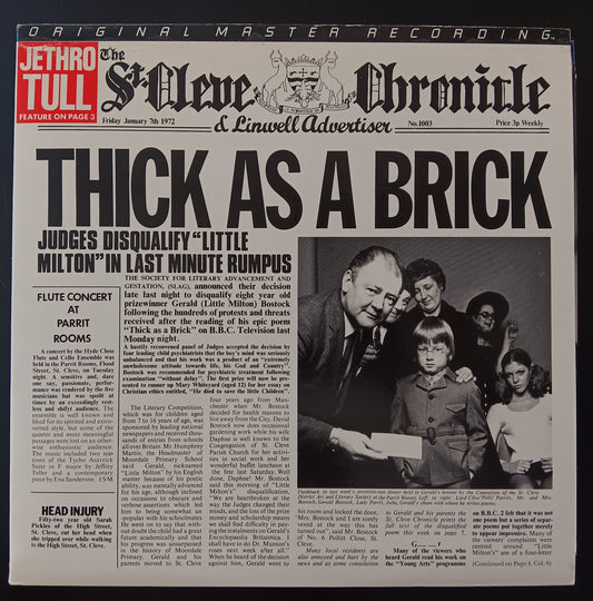 [Used LP] Jethro Tull / Thick As A Brick [MFSL]