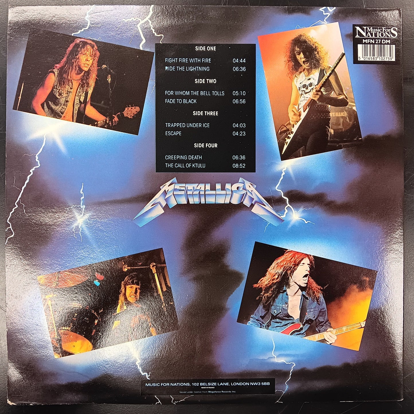 [Used LP] Metallica / Ride The Lightning