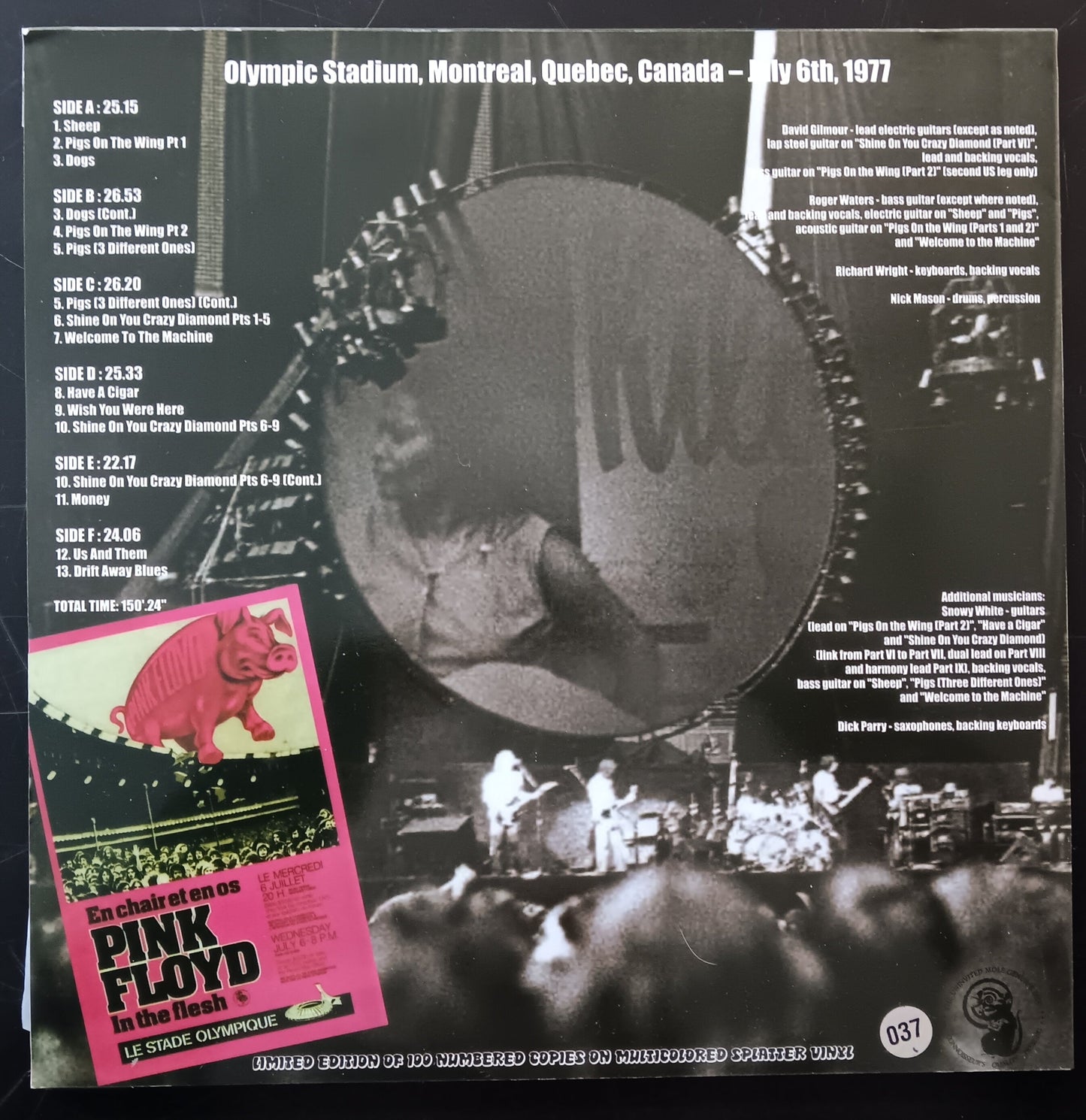 [Used LP] Pink Floyd / Oink, Oink, Woof, Woof, Baaaa (Live in Montreal 1977)