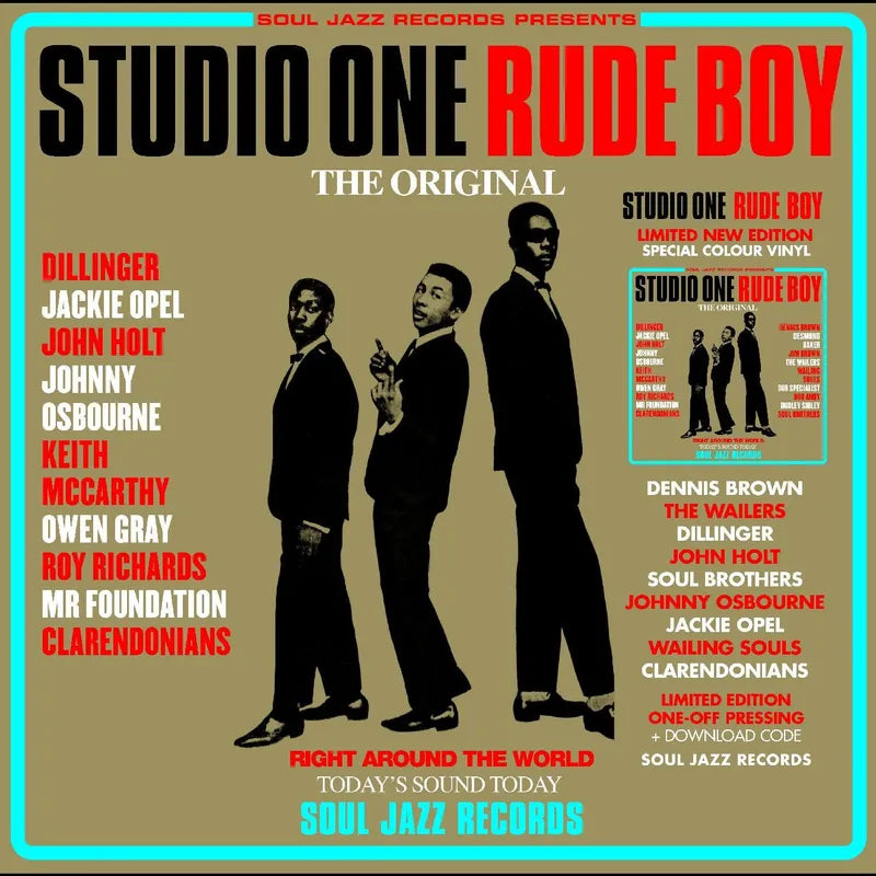 Various Artists/Soul Jazz Records Presents Studio One Rude Boy (Red & Cyan Vinyl) [LP]