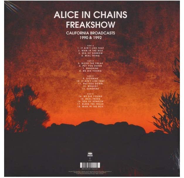 Alice In Chains/Freak Show (California Broadcasts 1990-1992) [LP]