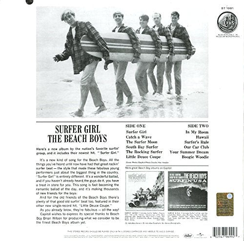 Beach Boys/Surfer Girl [LP]