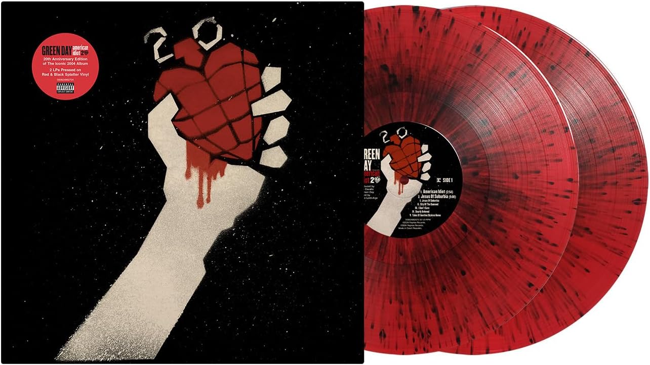 Green Day/American Idiot (20th Anniversary Red & Black Splatter Vinyl) [LP]