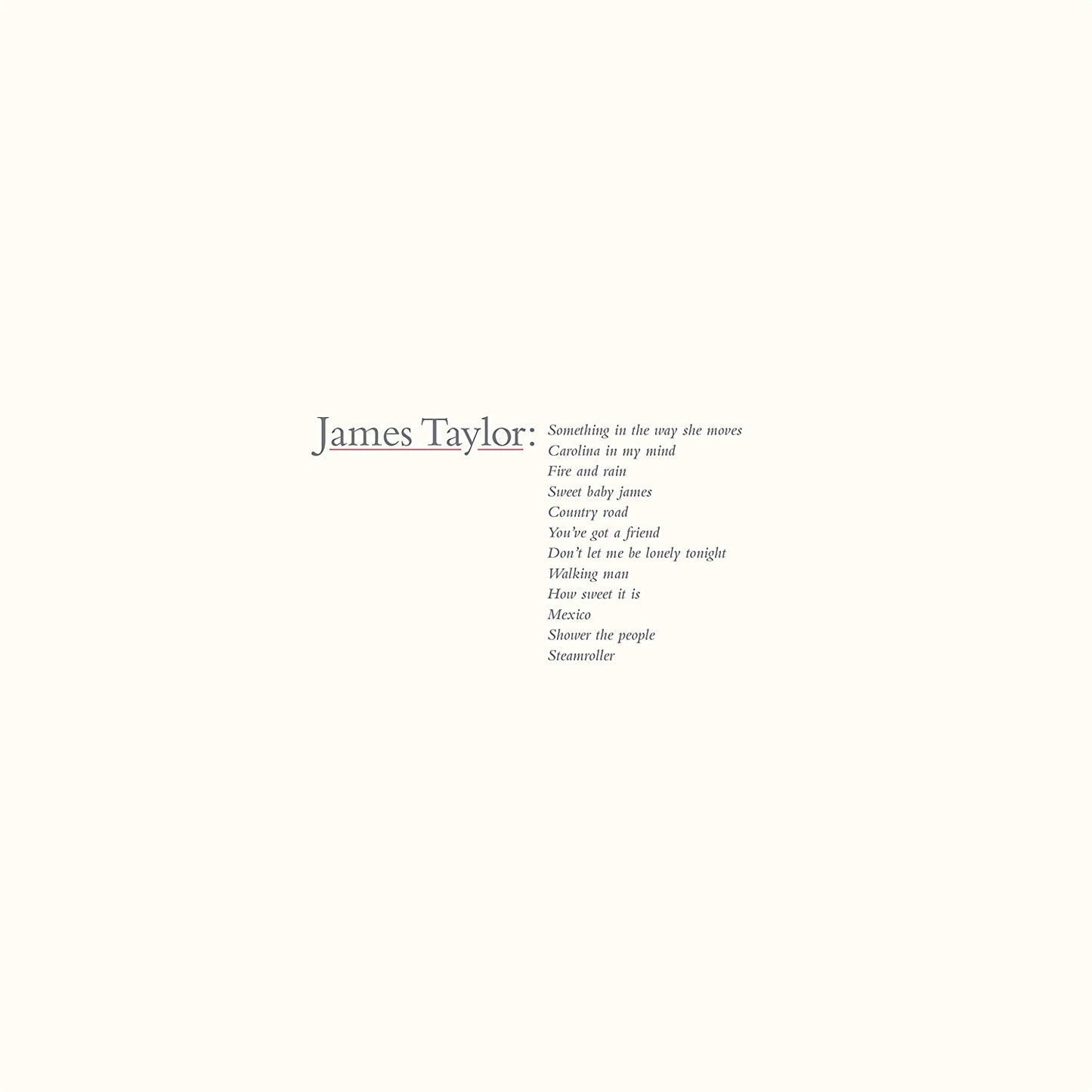 Taylor, James/Greatest Hits [LP]