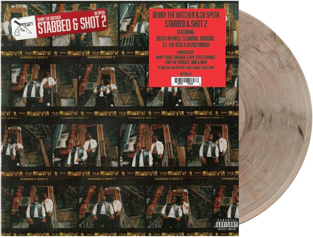 38 Spesh & Benny/Stabbed & Shot 2 (Red & Black Swirl Vinyl) [LP]