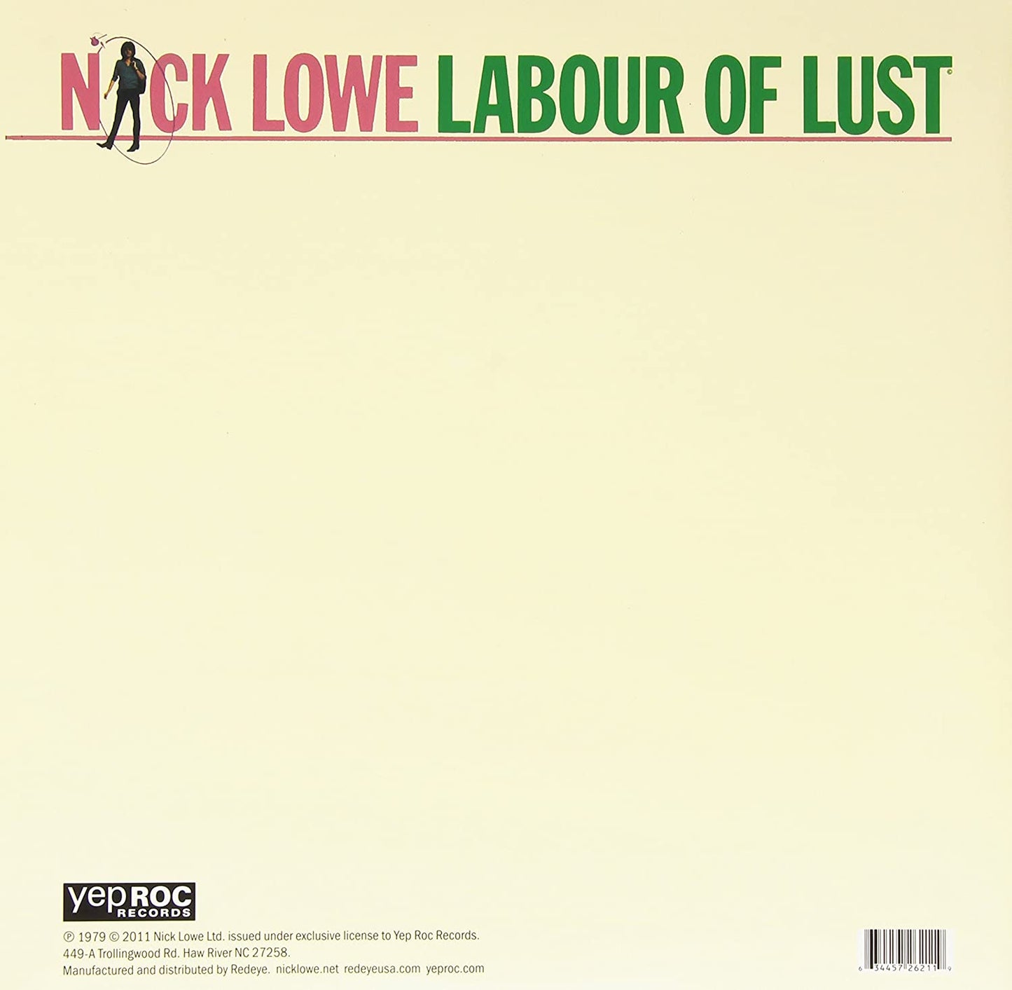 Lowe, Nick/Labour of Lust [LP]