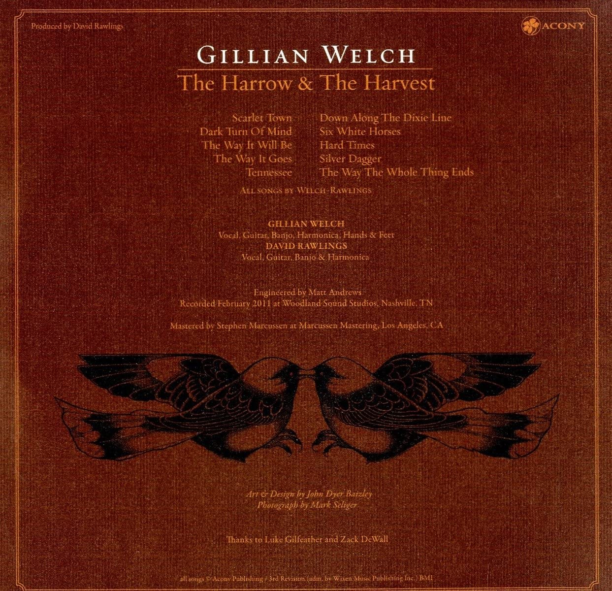 Welch, Gillian/The Harrow & The Harvest [LP]