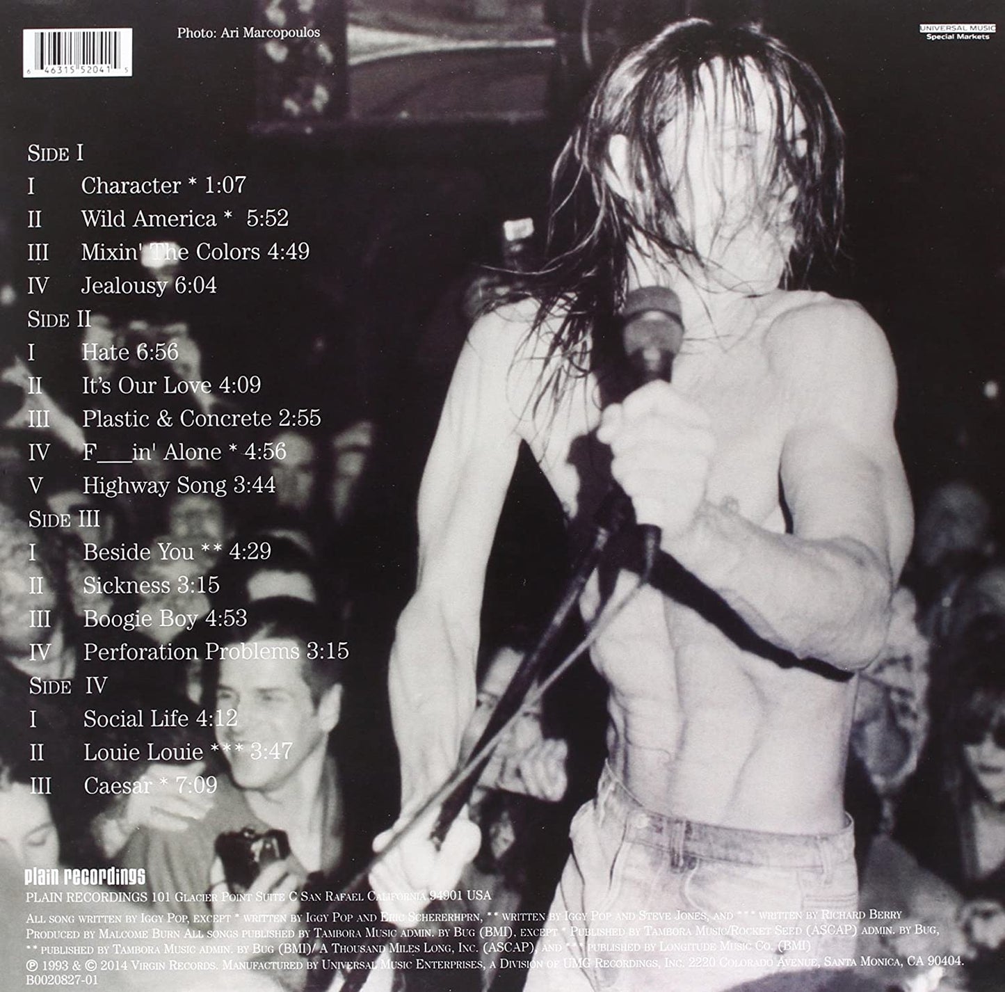 Iggy Pop/American Caesar (2LP) [LP]