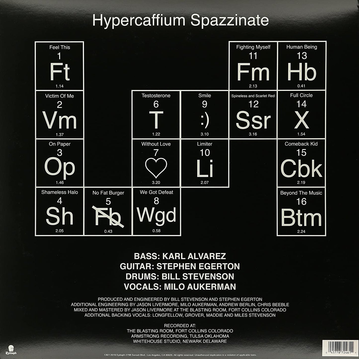 Descendents/Hypercaffium Spazzinate [LP]