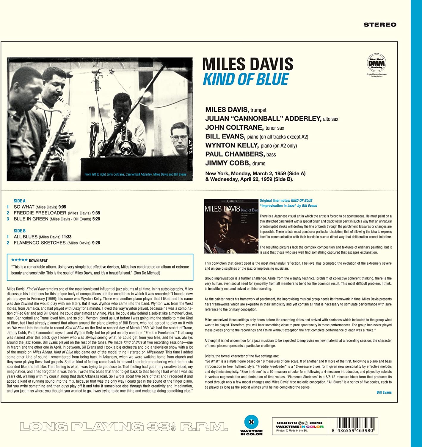 Davis, Miles/Kind Of Blue (Blue Vinyl) [LP]