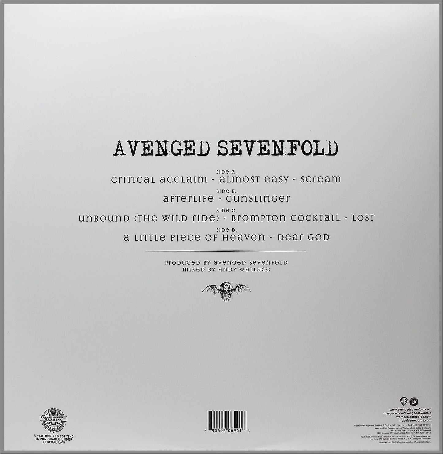 Avenged Sevenfold/Avenged Sevenfold [LP]