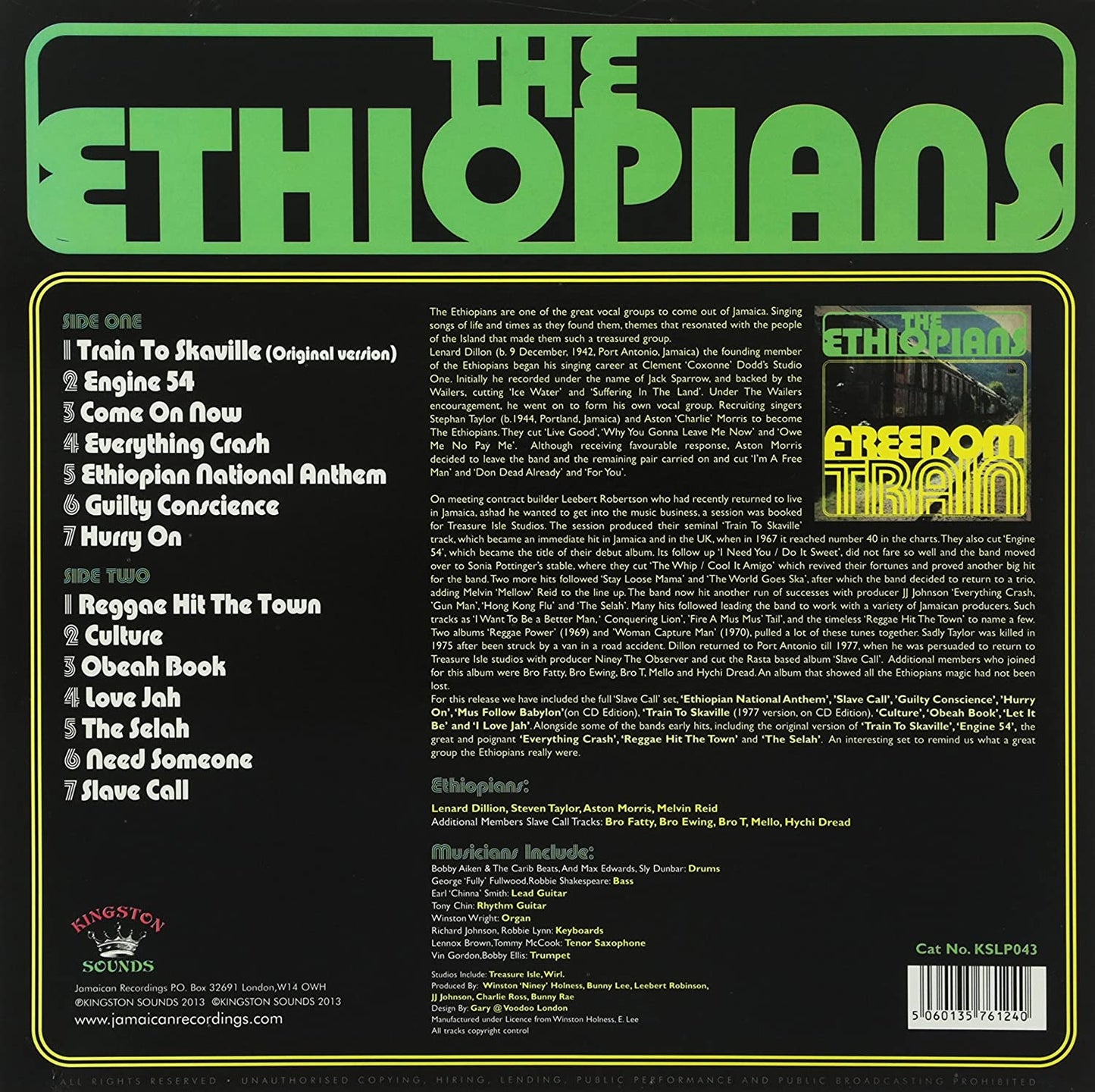 Ethiopians, The/Freedom Train [LP]