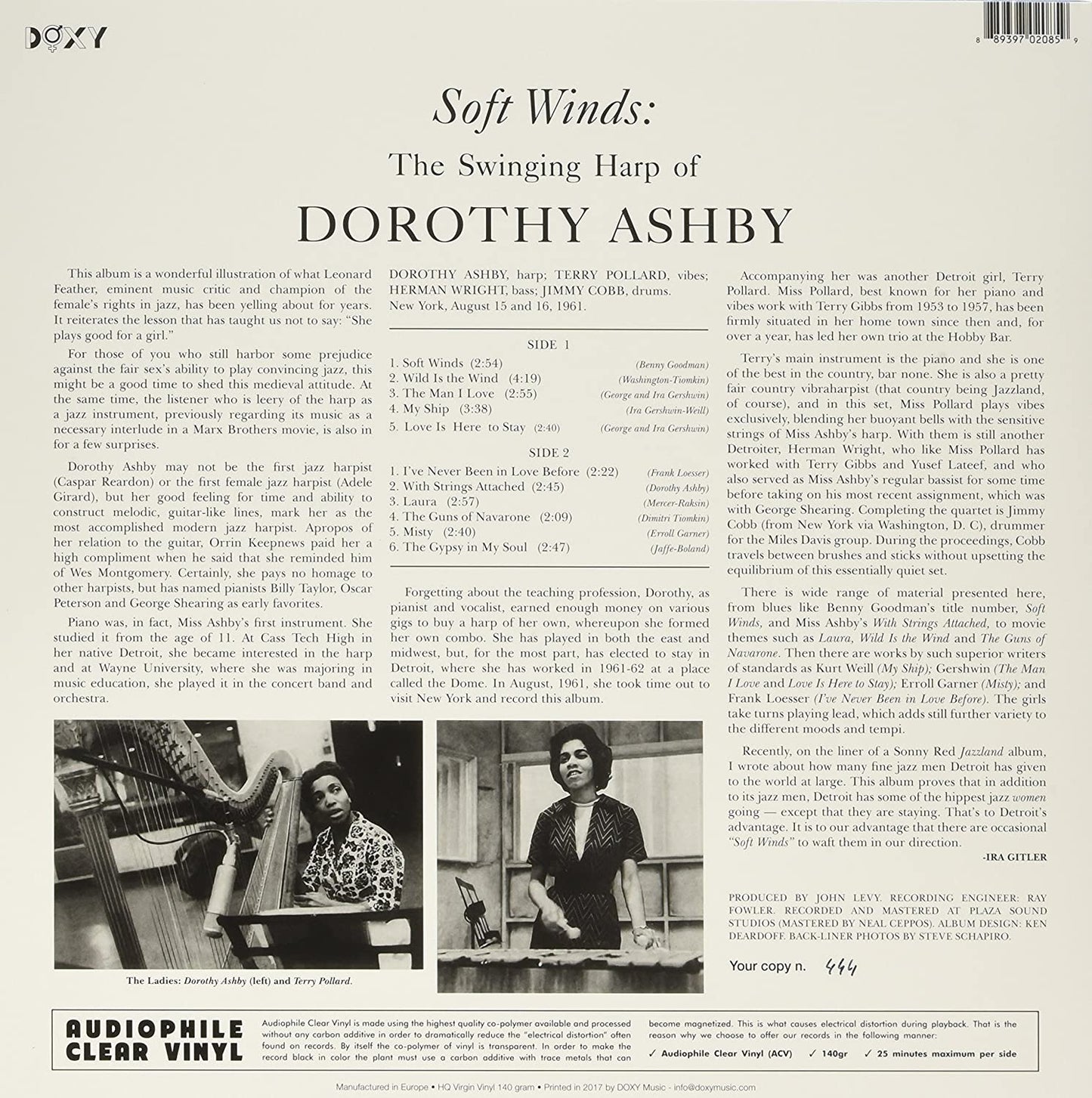 Ashby, Dorothy/Soft Winds [LP]