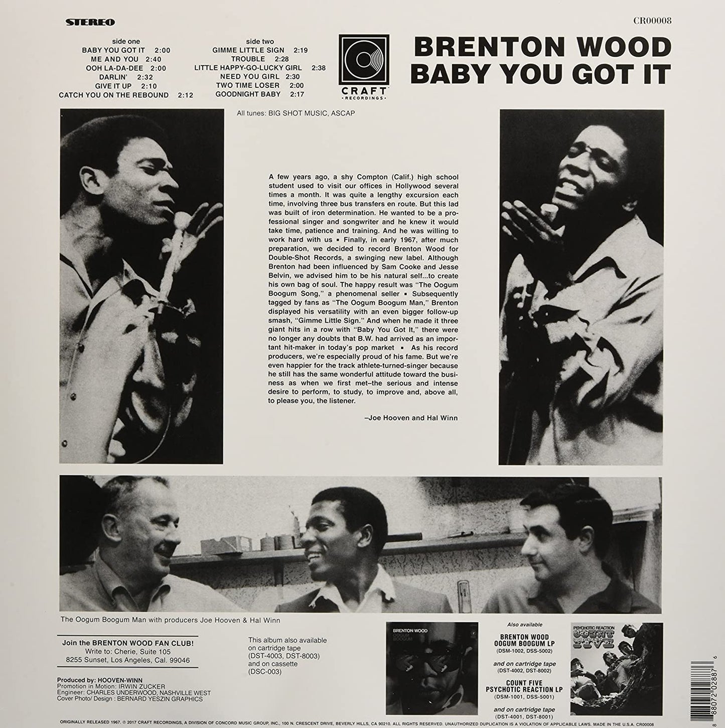 Wood, Brenton/Baby You Got It [LP]