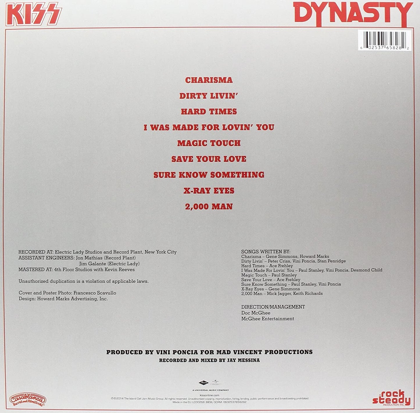 Kiss/Dynasty [LP]