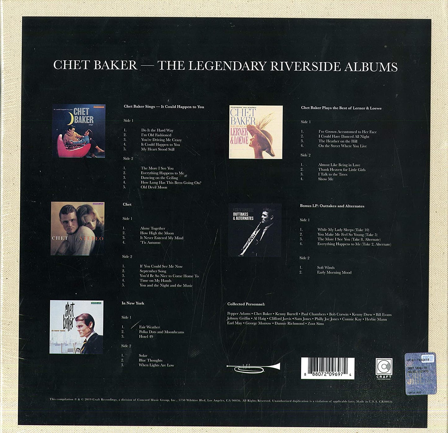 Baker, Chet/Legendary Riverside Albums (5LP Box Set) [LP]