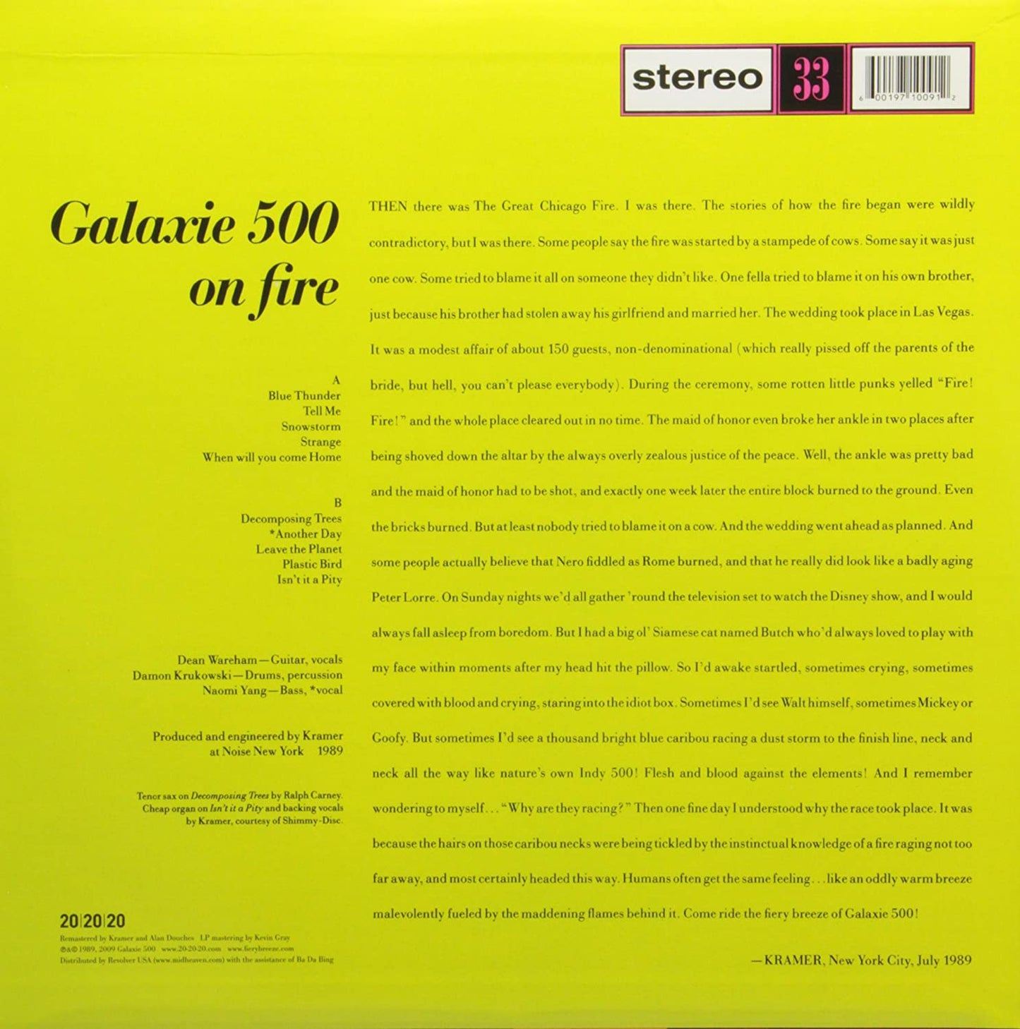 Galaxie 500/On Fire [LP]