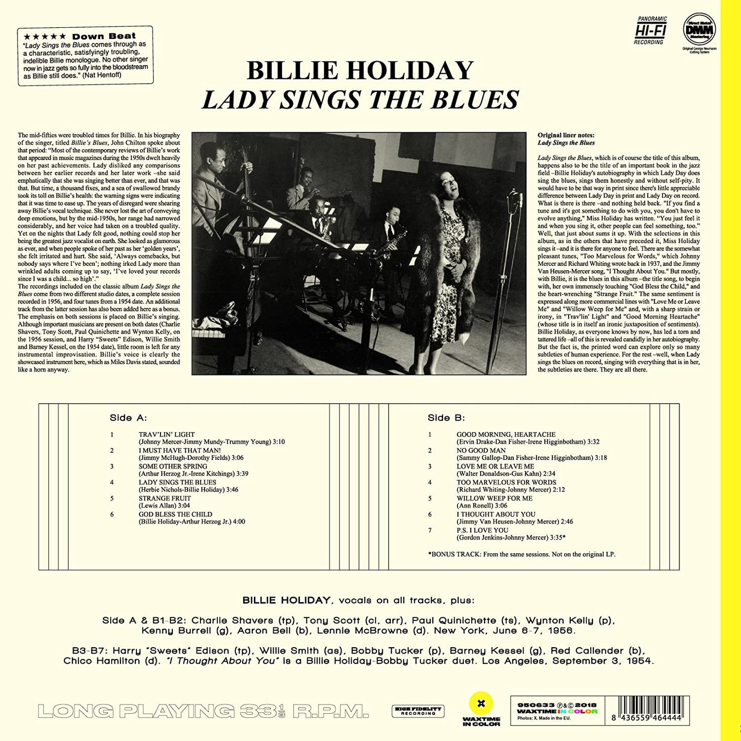 Holiday, Billie/Lady Sings The Blues (Yellow Vinyl) [LP]