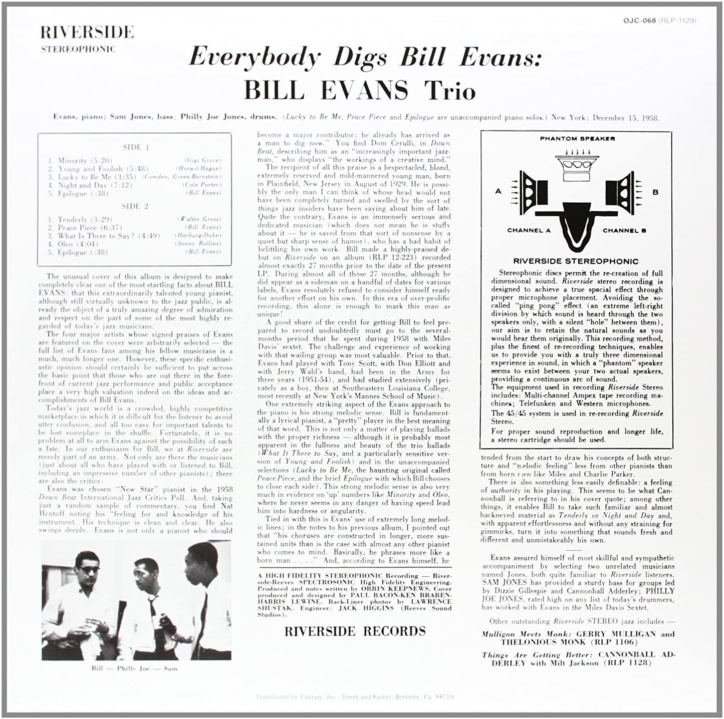 Evans, Bill/Everybody Digs [LP]