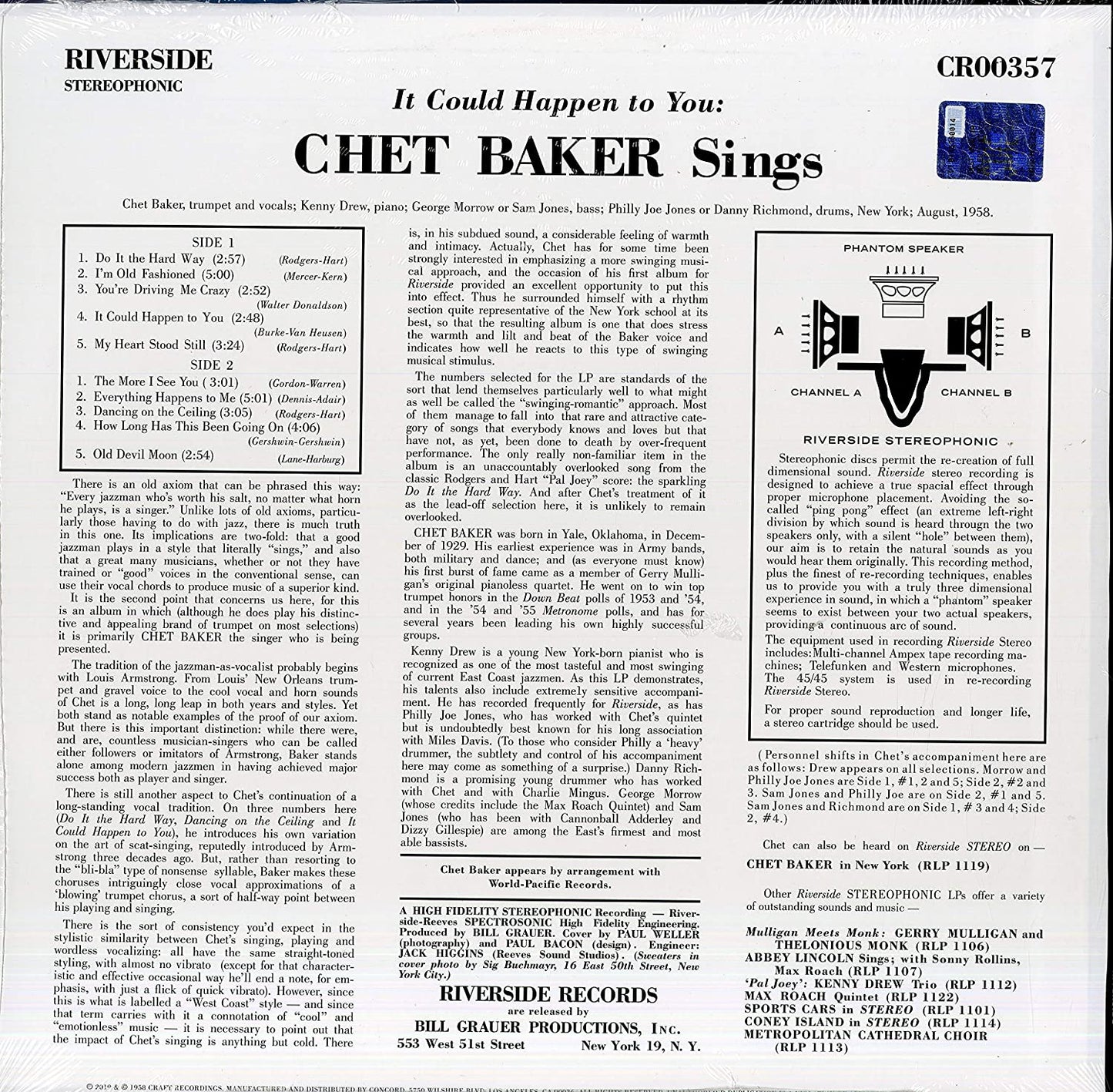 Baker, Chet/Sings: It Could Happen To You [LP]